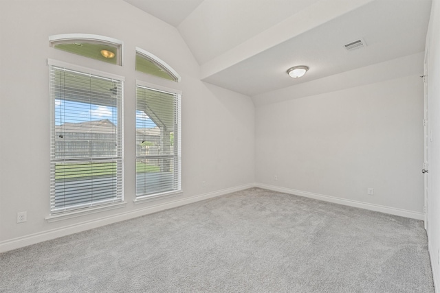13303 Itasca Pine Dr, Humble, TX 77346 - carpeted spare room with vaulted ceiling and baseboards