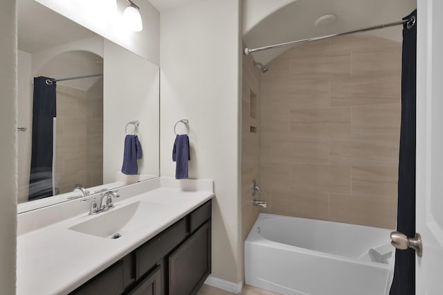 5015 Gold Lantana Trl, Spring, TX 77389 - bathroom with shower / tub combo and vanity