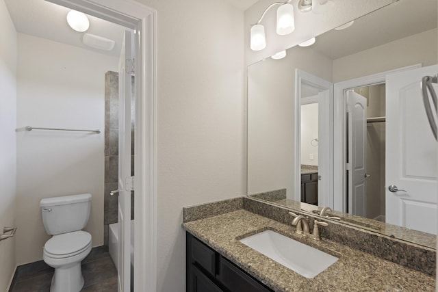 2131 Cranbrook Ridge Ln, Sugar Land, TX 77479 - full bath with vanity, toilet, tile patterned flooring, and tub / shower combination