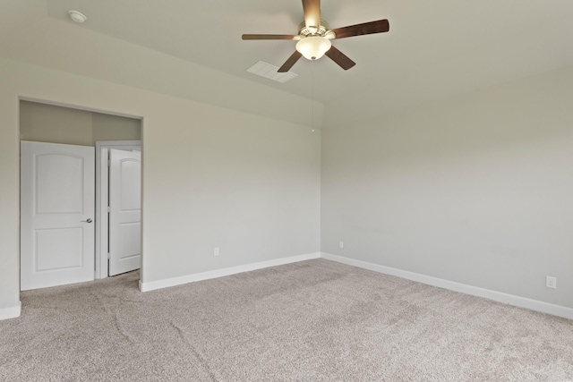 2131 Cranbrook Ridge Ln, Sugar Land, TX 77479 - empty room featuring carpet flooring, ceiling fan, baseboards, and a smoke detector