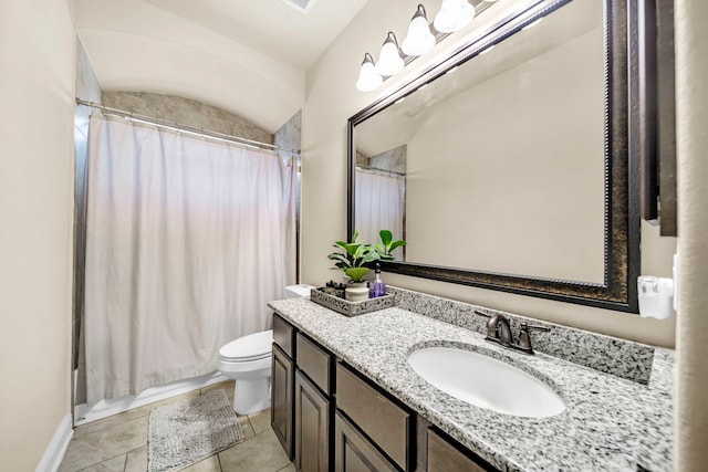 18610 Fairmont Springs Ct, Cypress, TX 77429 - full bathroom with toilet, vanity, and tile patterned floors