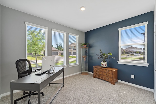 14027 Valley Creek Ct, Conroe, TX 77384 - office with carpet and baseboards