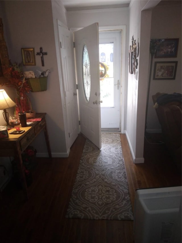 4802 Holly St, Bellaire, TX 77401 - entryway with wood finished floors and baseboards