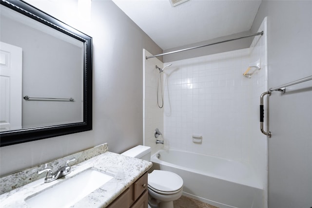 8907 Opus Ct, Houston, TX 77040 - full bath with vanity, toilet, and shower / washtub combination