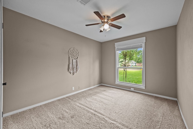 4322 Shady Springs Dr, Pasadena, TX 77586 - carpeted spare room featuring baseboards and ceiling fan