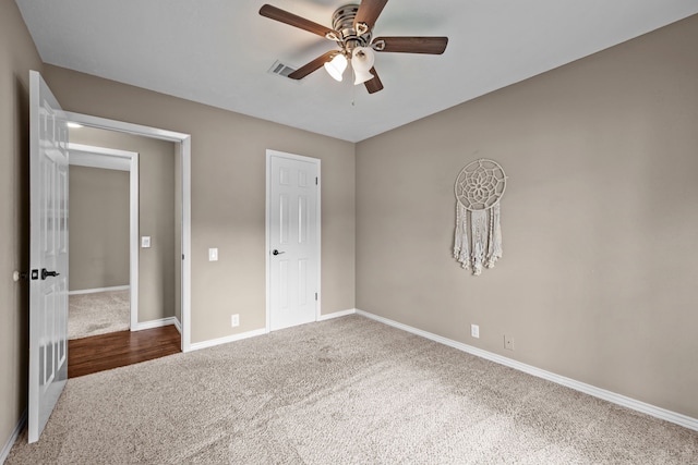 4322 Shady Springs Dr, Pasadena, TX 77586 - unfurnished bedroom with carpet flooring, baseboards, and a ceiling fan