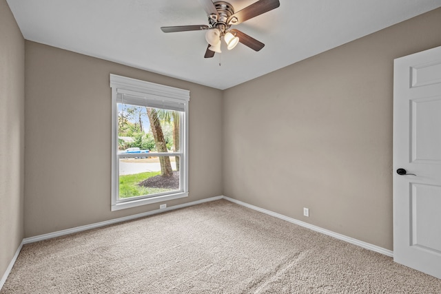 4322 Shady Springs Dr, Pasadena, TX 77586 - carpeted empty room with baseboards and a ceiling fan