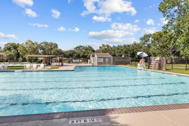 4322 Shady Springs Dr, Pasadena, TX 77586 - community pool featuring a patio