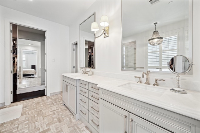 216 Morningside Park St, Houston, TX 77024 - ensuite bathroom with double vanity and a shower