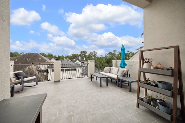 216 Morningside Park St, Houston, TX 77024 - view of patio with outdoor lounge area