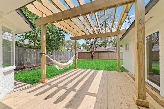 2618 Pine Village Dr, Houston, TX 77080 - wooden terrace with a pergola
