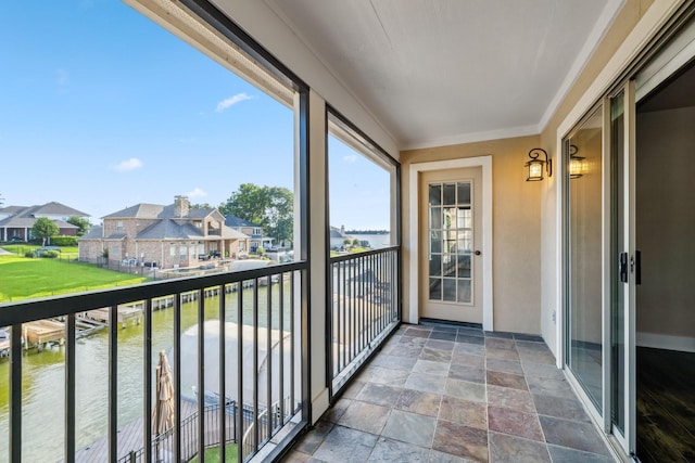 12336 Pebble View Dr, Conroe, TX 77304 - balcony featuring a water view and a residential view