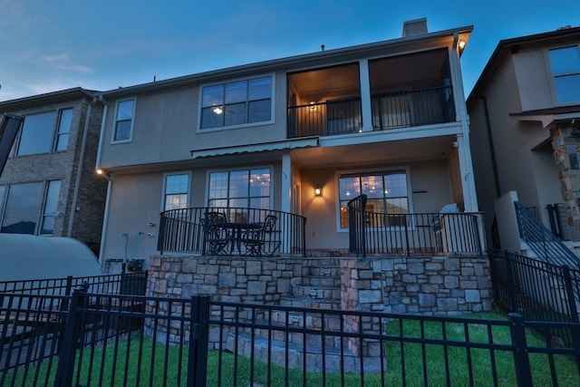 12336 Pebble View Dr, Conroe, TX 77304 - back of property featuring stucco siding