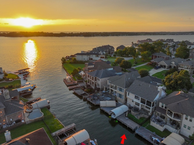 12336 Pebble View Dr, Conroe, TX 77304 - aerial view of residential area with a large body of water