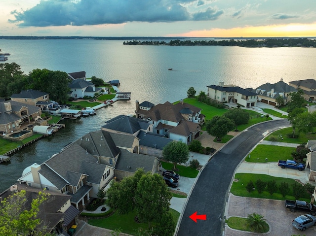 12336 Pebble View Dr, Conroe, TX 77304 - aerial view of residential area with a large body of water