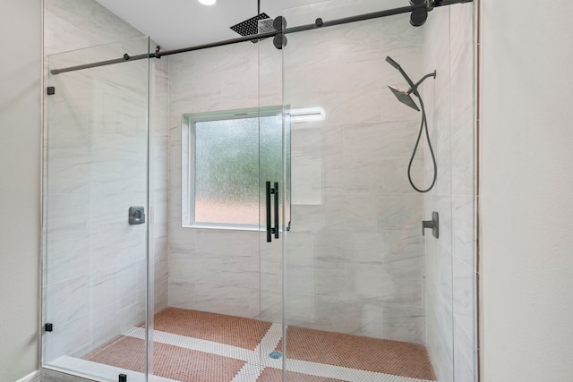 15608 Navajo Trl, Willis, TX 77378 - bathroom featuring a stall shower