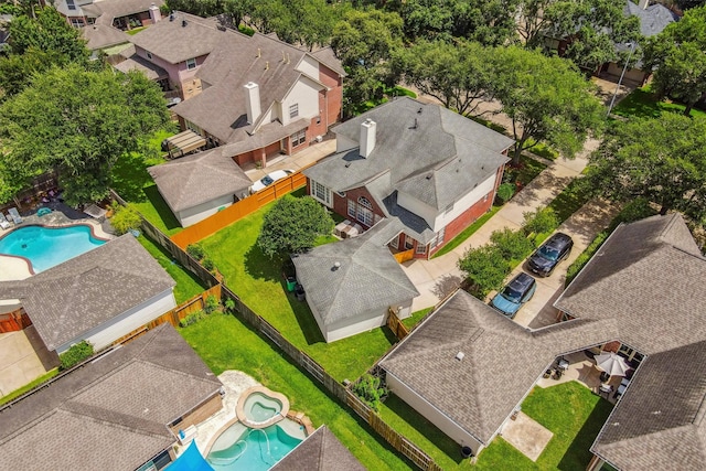 23207 Greenrush Dr, Katy, TX 77494 - aerial perspective of suburban area with a pool