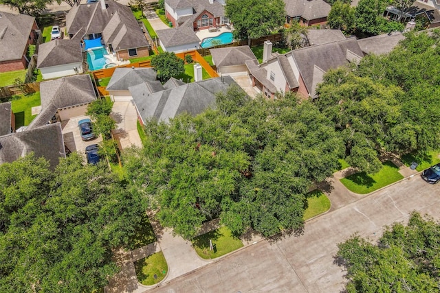 23207 Greenrush Dr, Katy, TX 77494 - aerial perspective of suburban area featuring a pool area