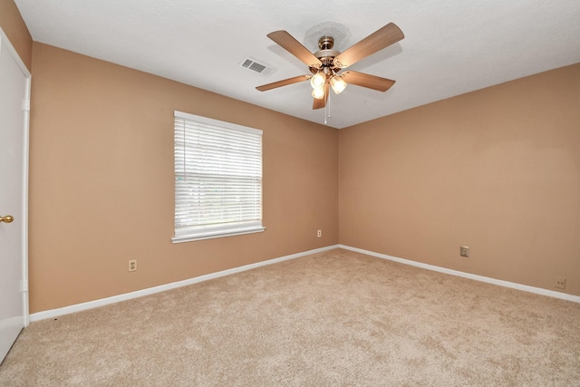 4907 Heritage Plains Dr, Friendswood, TX 77546 - spare room featuring carpet, ceiling fan, and baseboards