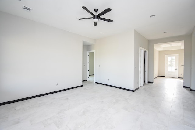 208 Silverleaf Rd, Sweeny, TX 77480 - unfurnished room with a ceiling fan and baseboards
