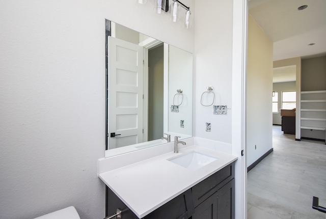 208 Silverleaf Rd, Sweeny, TX 77480 - half bathroom with vanity and toilet