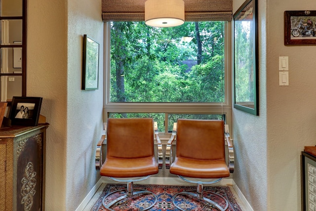 322 Sugarberry Cir, Houston, TX 77024 - living area with baseboards and a textured wall