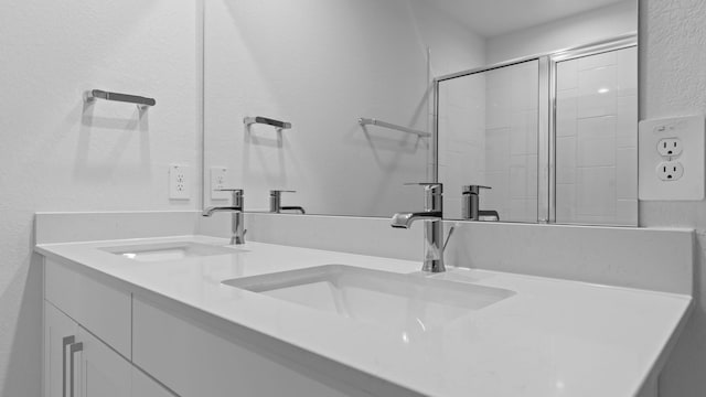 1823 Revolution Way, Missouri City, TX 77489 - bathroom with double vanity and an enclosed shower