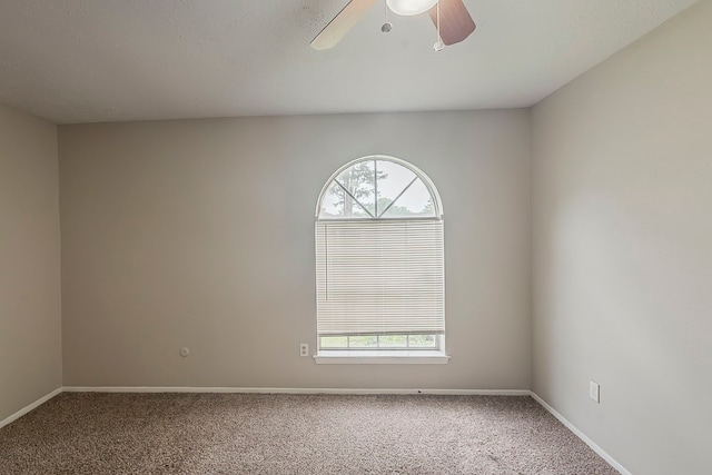 5819 Bridgegate Dr, Spring, TX 77373 - carpeted empty room with a ceiling fan and baseboards