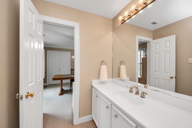 3820 Purdue St, Houston, TX 77005 - bathroom with vanity and baseboards