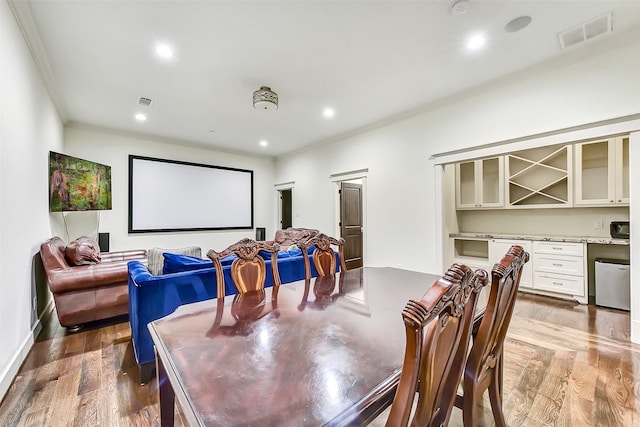 8305 Will Jordan Pkwy, Bellaire, TX 77401 - cinema featuring wood finished floors, recessed lighting, and baseboards