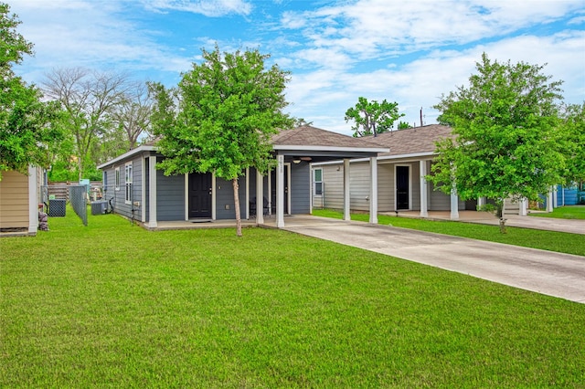 5815 Cebra St, Houston, TX 77091 - view of front of home featuring concrete driveway, an attached carport, and roof with shingles