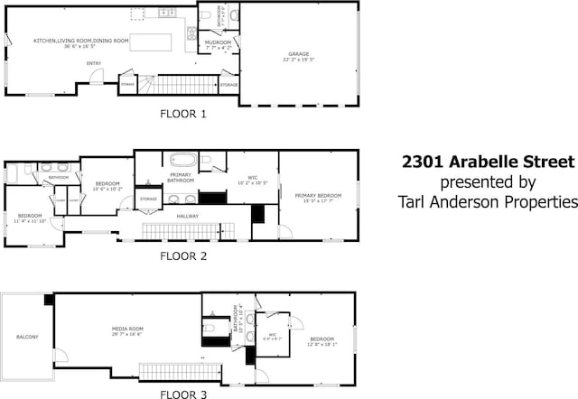 2301 Arabelle St, Houston, TX 77007 - room layout