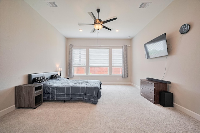 13811 Via Toluca Trl, Cypress, TX 77433 - carpeted bedroom featuring baseboards and ceiling fan