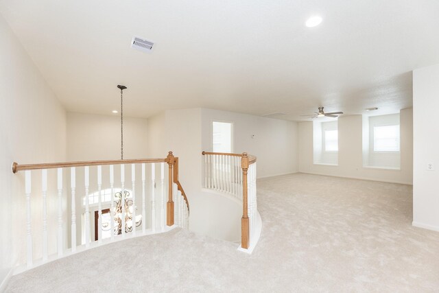 5923 Union Spgs, Sugar Land, TX 77479 - empty room featuring carpet, a ceiling fan, baseboards, and recessed lighting