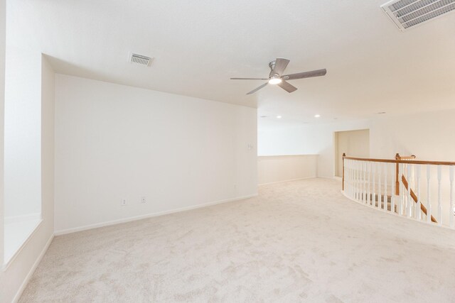 5923 Union Spgs, Sugar Land, TX 77479 - carpeted spare room featuring ceiling fan, recessed lighting, and baseboards
