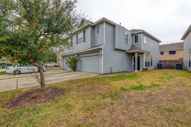 6106 Yorkglen Manor Ln, Houston, TX 77084 - view of front facade featuring a garage and concrete driveway