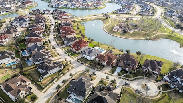 5318 Abington Creek Ln, Sugar Land, TX 77479 - aerial view of property and surrounding area with nearby suburban area and a large body of water