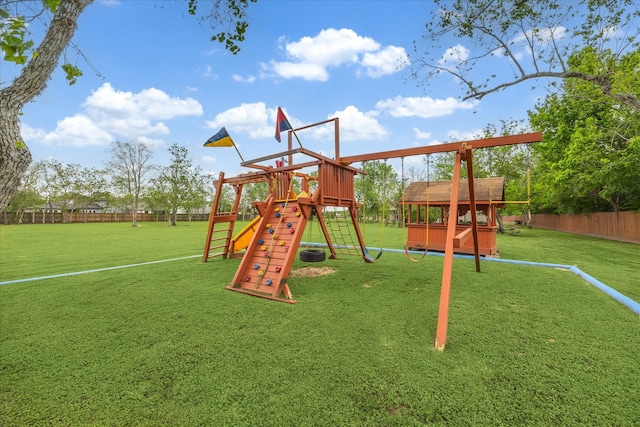 8917 Hawk Rd, Pearland, TX 77584 - view of jungle gym