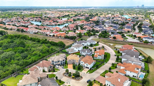 13706 Northwood Meadow Cir, Houston, TX 77077 - aerial overview of property's location featuring nearby suburban area and a nearby body of water
