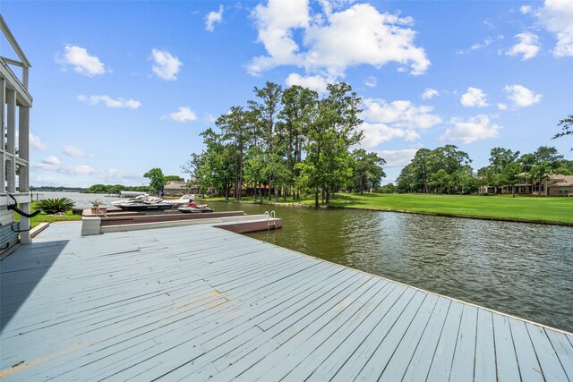 12986 Wood Harbour Dr, Montgomery, TX 77356 - dock area with a water view