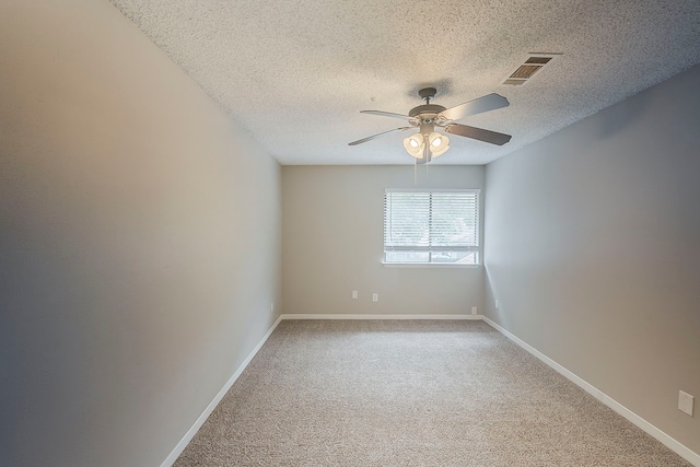 19523 Enchanted Grove Dr, Spring, TX 77388 - carpeted spare room featuring a ceiling fan, a textured ceiling, and baseboards