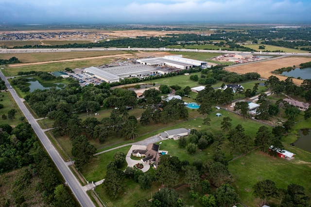 17715 Badtke Rd, Hockley, TX 77447 - aerial view of property and surrounding area featuring a large body of water