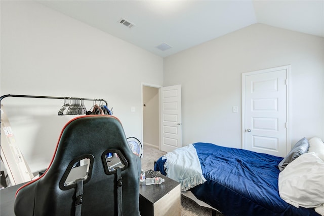18226 Golden Falls Ln, Spring, TX 77379 - bedroom featuring lofted ceiling and carpet floors
