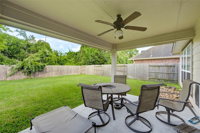 18226 Golden Falls Ln, Spring, TX 77379 - view of patio with a ceiling fan