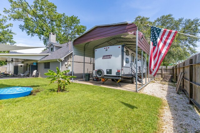 842 Broad Ripple Dr, Houston, TX 77336 - back of property featuring a carport
