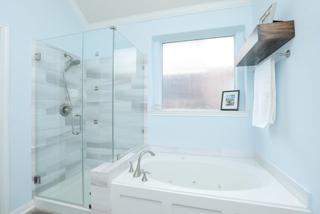 18123 Quarry Vale Dr, Cypress, TX 77429 - full bathroom with a whirlpool tub and a stall shower