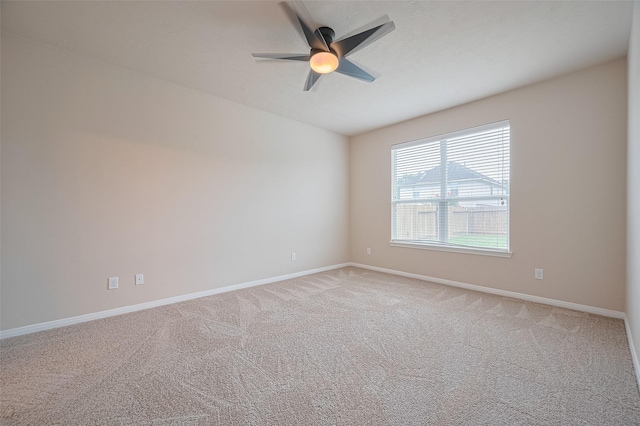 810 Dracena Ct, Richmond, TX 77406 - unfurnished room featuring light carpet, baseboards, a ceiling fan, and lofted ceiling