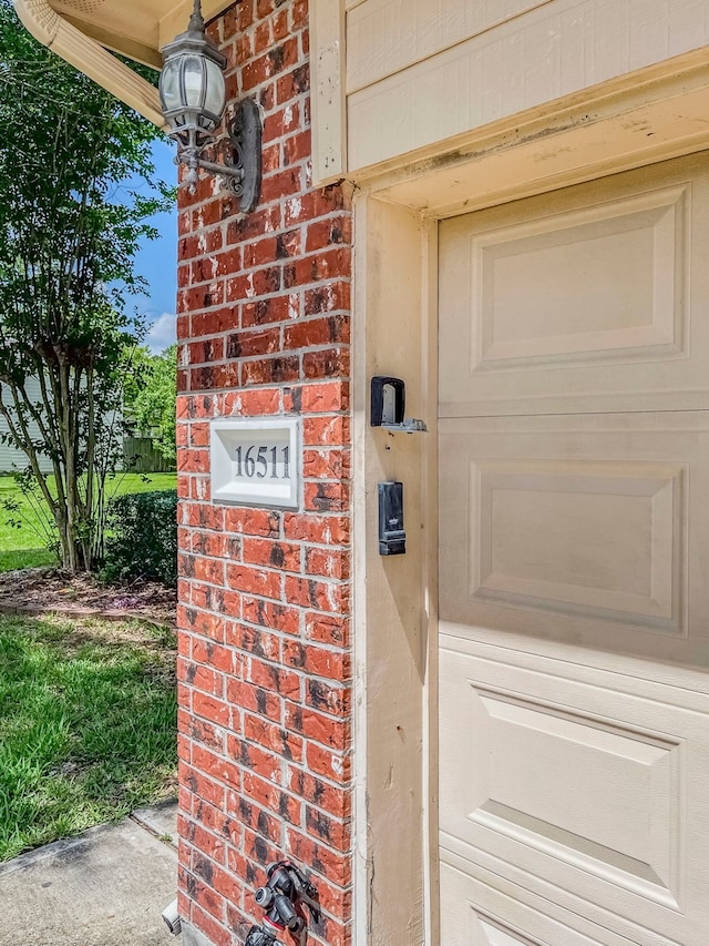16511 Bluefin St, Crosby, TX 77532 - entrance to property featuring brick siding