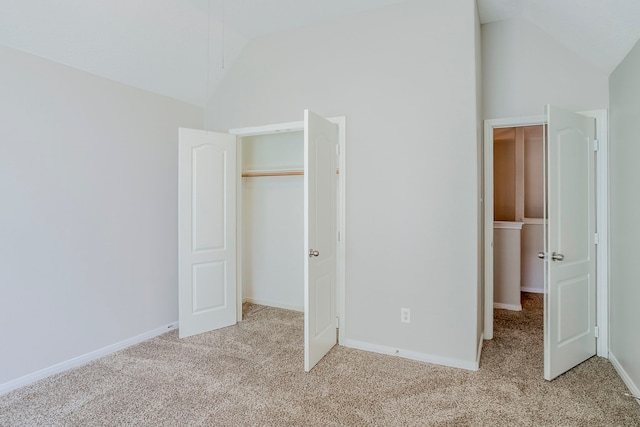 16511 Bluefin St, Crosby, TX 77532 - unfurnished bedroom with vaulted ceiling, carpet, and baseboards