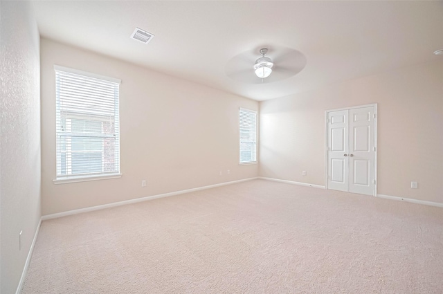 18827 Waverly Springs Ln, Cypress, TX 77429 - spare room featuring ceiling fan, baseboards, and carpet floors